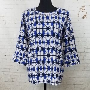 Banana republic geometric blouse